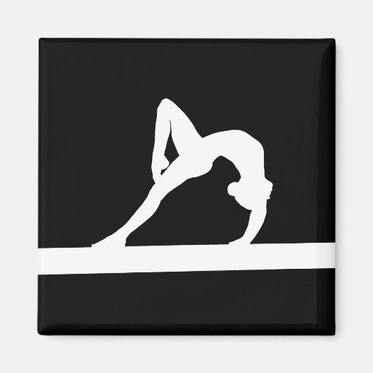 Gymnast Silhouette Magnet Black (Vorne)