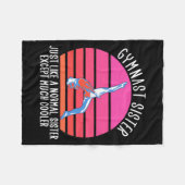 Gymnast Sister Fleecedecke (Vorderseite (Horizontal))