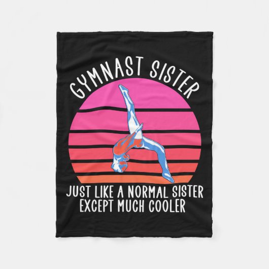 Gymnast Sister Fleecedecke (Vorderseite)