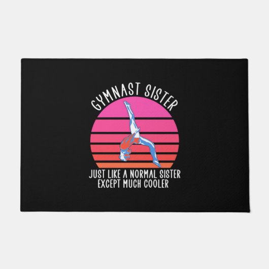 Gymnast Sister Fußmatte (Vorderseite)