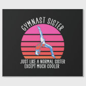 Gymnast Sister Geschenkpapier (Flach)