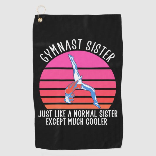 Gymnast Sister Golfhandtuch (Vorderseite)