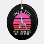 Gymnast Sister Keramik Ornament (Links)