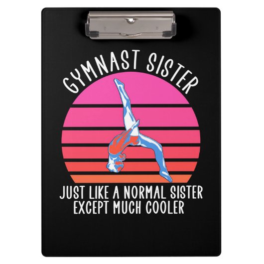 Gymnast Sister Klemmbrett (Vorderseite)