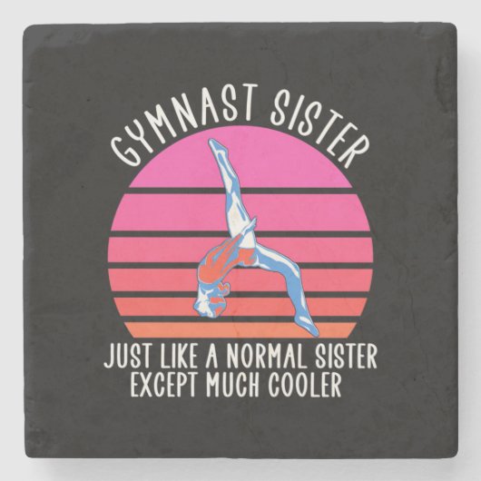 Gymnast Sister Steinuntersetzer (Vorderseite)