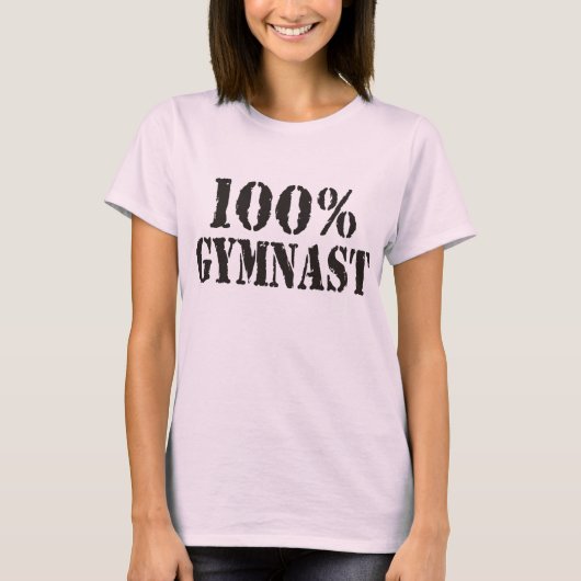 Gymnast-Spaghetti-Bügel 100% T-Shirt (Vorderseite)
