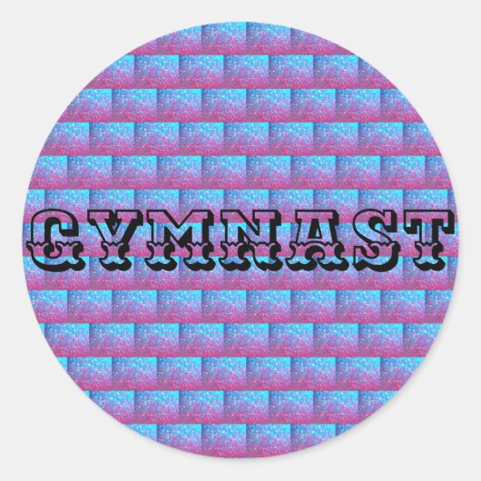Gymnast Sparkle Stickers (Vorderseite)