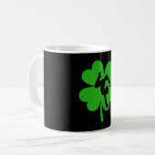 Gymnast St. Patrick's Day Irish Kleeblatt Kaffeetasse (Vorderseite Links)
