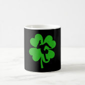 Gymnast St. Patrick's Day Irish Kleeblatt Kaffeetasse (Mittel)