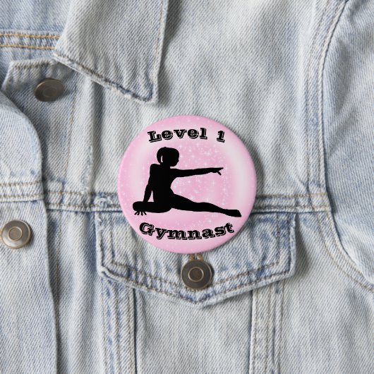 Gymnast Stufe 1 - Gymnastikschaltfläche für Mädche Button (Beispiel)