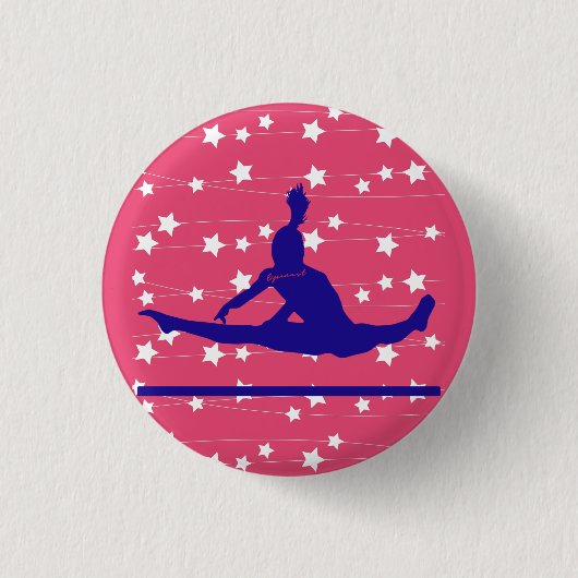 Gymnast Swirbelstars Button (Vorderseite)