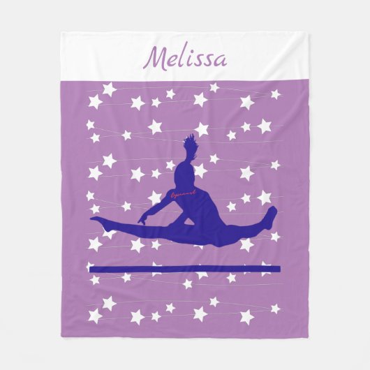 Gymnast Swirbelstars Fleecedecke (Vorderseite)