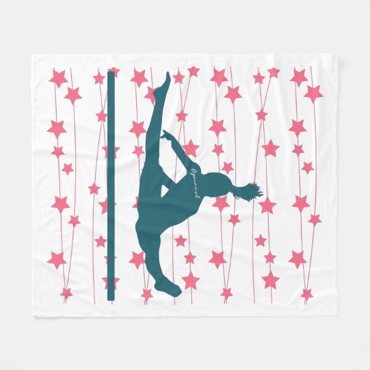 Gymnast Swirbelstars Fleecedecke (Vorderseite (Horizontal))