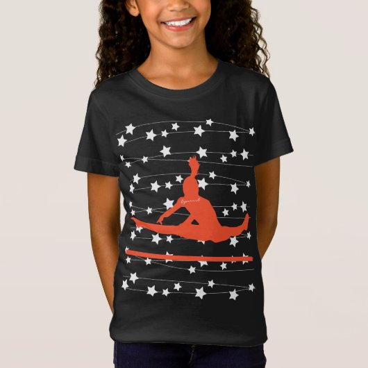 Gymnast Swirbelstars T-Shirt (Vorderseite)