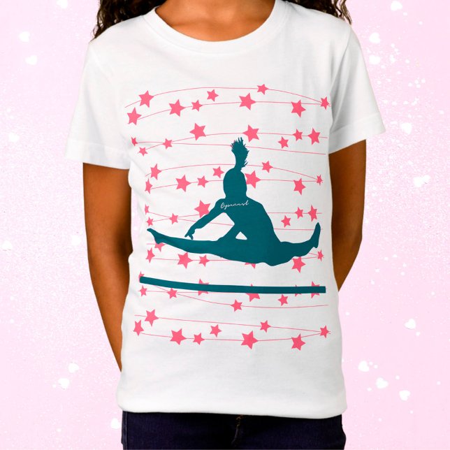 Gymnast Swirbelstars T-Shirt (Von Creator hochgeladen)