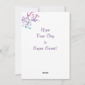 Gymnast-Valentinstag-Karte Feiertagskarte (Rückseite)