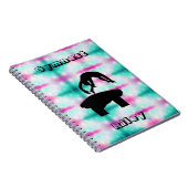 Gymnast Vault Gymnastik für Mädchen Notizblock (Rechte Seite)