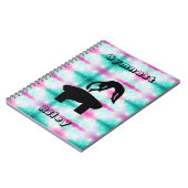 Gymnast Vault Gymnastik für Mädchen Notizblock (Linke Seite)