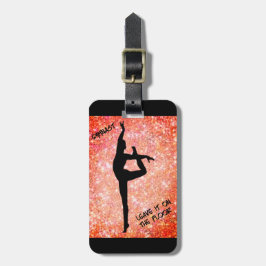 Gymnast Verließ es auf dem "Custom Luggage Tag" au Gepäckanhänger