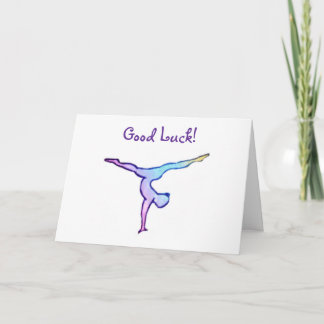 Gymnast-Viel Glück-Card Karte