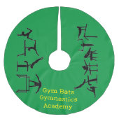 Gymnastics Academy Christmas Tree Skirt Polyester Weihnachtsbaumdecke (Vorderseite)
