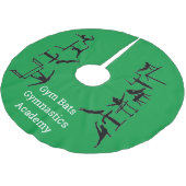 Gymnastics Academy Christmas Tree Skirt Polyester Weihnachtsbaumdecke (Schrägansicht)