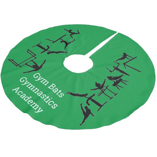 Gymnastics Academy Christmas Tree Skirt Polyester Weihnachtsbaumdecke (Schrägansicht)