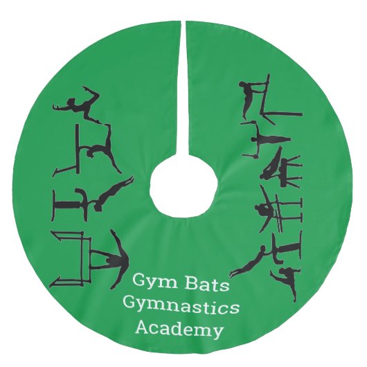 Gymnastics Academy Christmas Tree Skirt Polyester Weihnachtsbaumdecke (Vorderseite)