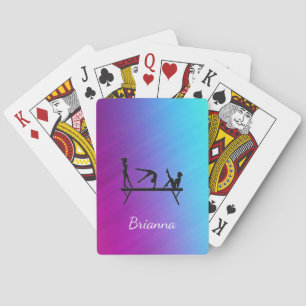 Gymnastics Beam Custom Playing Cards Spielkarten
