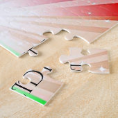 "GYMNASTICS" beleuchtet Rätsel mit Gymnast. Puzzle (Seite)