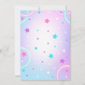 Gymnastics Birthday Invitation Gymnastics Party Einladung (Rückseite)