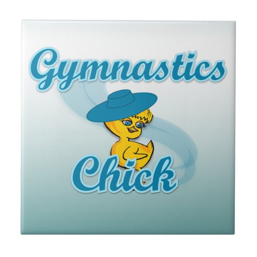 Gymnastics Chick #3 Fliese (Vorderseite)