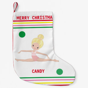 GYMNASTICS CHRISTMAS STRUMPF FÜR MÄDCHEN. KLEINER WEIHNACHTSSTRUMPF