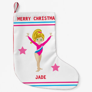 GYMNASTICS CHRISTMAS STRUMPF FÜR MÄDCHEN. KLEINER WEIHNACHTSSTRUMPF