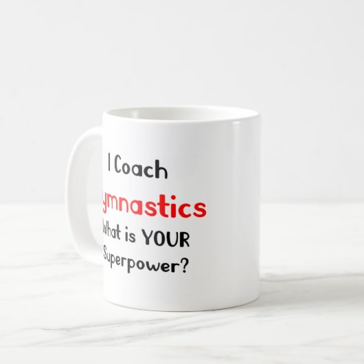 gymnastics coach kaffeetasse (Vorderseite Links)