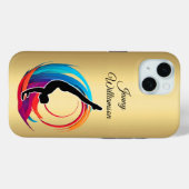 Gymnastics Colorful "logo" elegant Personalize Case-Mate iPhone Hülle (Rückseite (Horizontal))