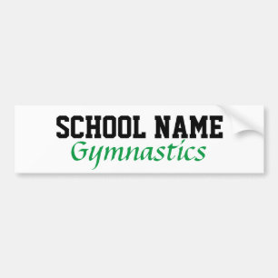 Gymnastics - Create Your Own School Spirit Autoaufkleber