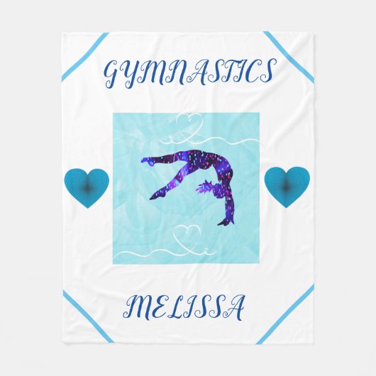 GYMNASTICS Decke personalisiert. (Vorderseite)