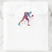 gymnastics exercise runder aufkleber (Tasche)