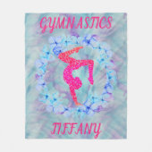 GYMNASTICS FLEECE BLANKET mit personalisiertem Nam (Vorderseite)