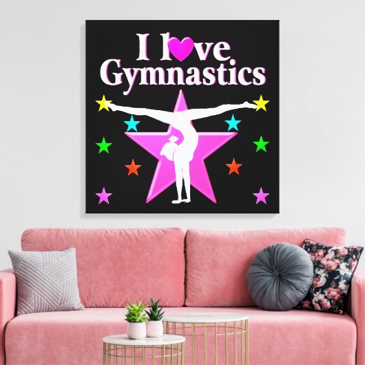 GYMNASTICS FOREVER LEINWANDDRUCK (Insitu (Wohnzimmer))