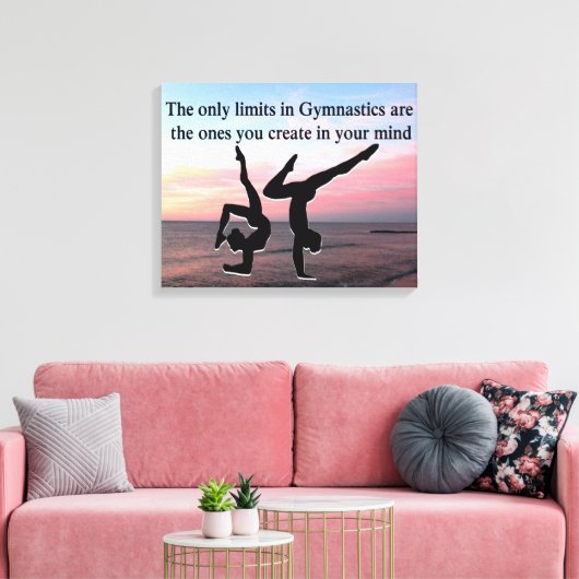 GYMNASTICS FOREVER LEINWANDDRUCK (Insitu (Wohnzimmer))