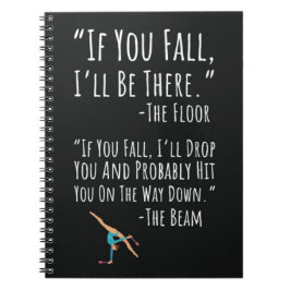 Gymnastics Gifts Sport Women Beam Girl Acrobats Notizblock