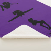 GYMNASTICS GIRL'S SHERPA BLANKET. Individuelle Nam Sherpadecke (3/4)
