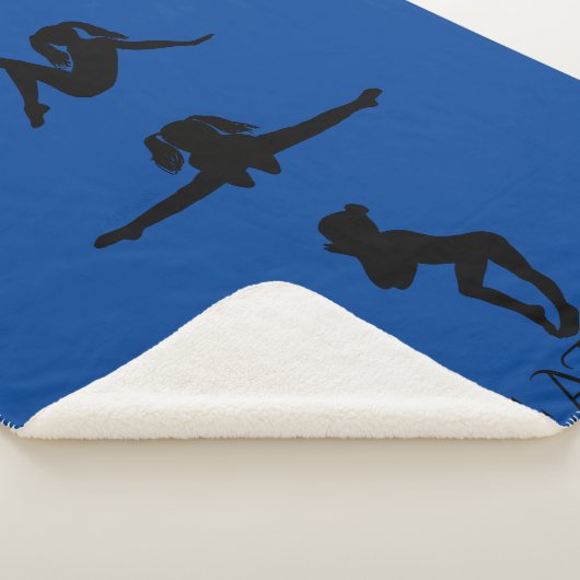 GYMNASTICS GIRL'S SHERPA BLANKET. Individuelle Nam Sherpadecke (3/4)