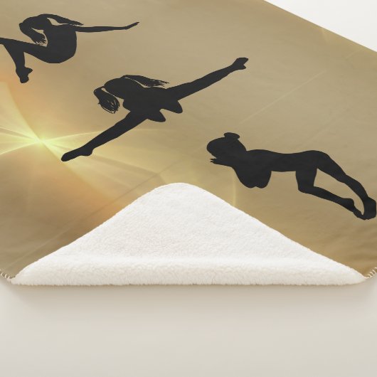 GYMNASTICS GIRL'S SHERPA BLANKET. SHERPADECKE (3/4)