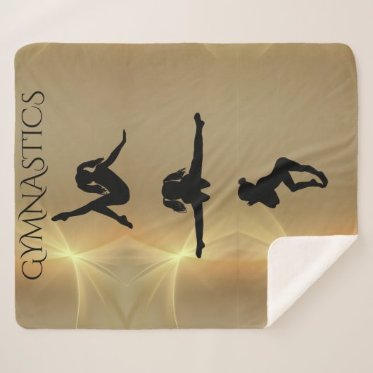 GYMNASTICS GIRL'S SHERPA BLANKET. SHERPADECKE (Vorderseite (Horizontal))