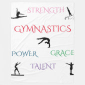 GYMNASTICS GROSSES FLEECE BLANKET. (Vorderseite)