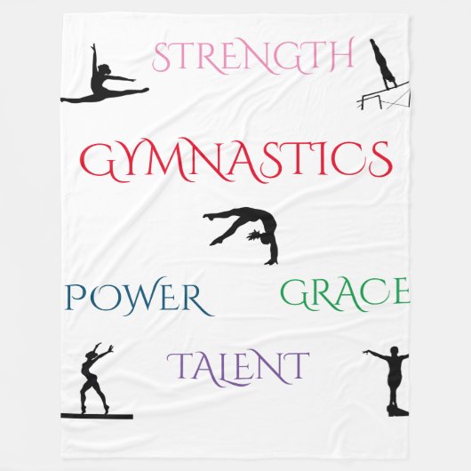 GYMNASTICS GROSSES FLEECE BLANKET. (Vorderseite)
