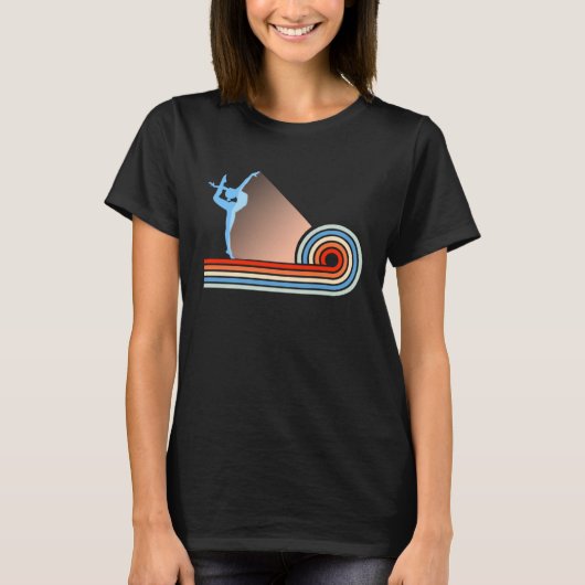 Gymnastics Gymnast Aerobics Acrobat Retro Vintage T-Shirt (Vorderseite)